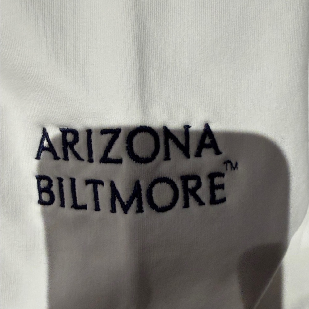 White Crewneck Sweatshirt Pickleball Embroidered Logo - Picture 3 of 3
